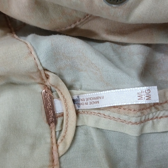 Free People Lightweight Utility Trench Coat Size Med - Picture 7 of 8